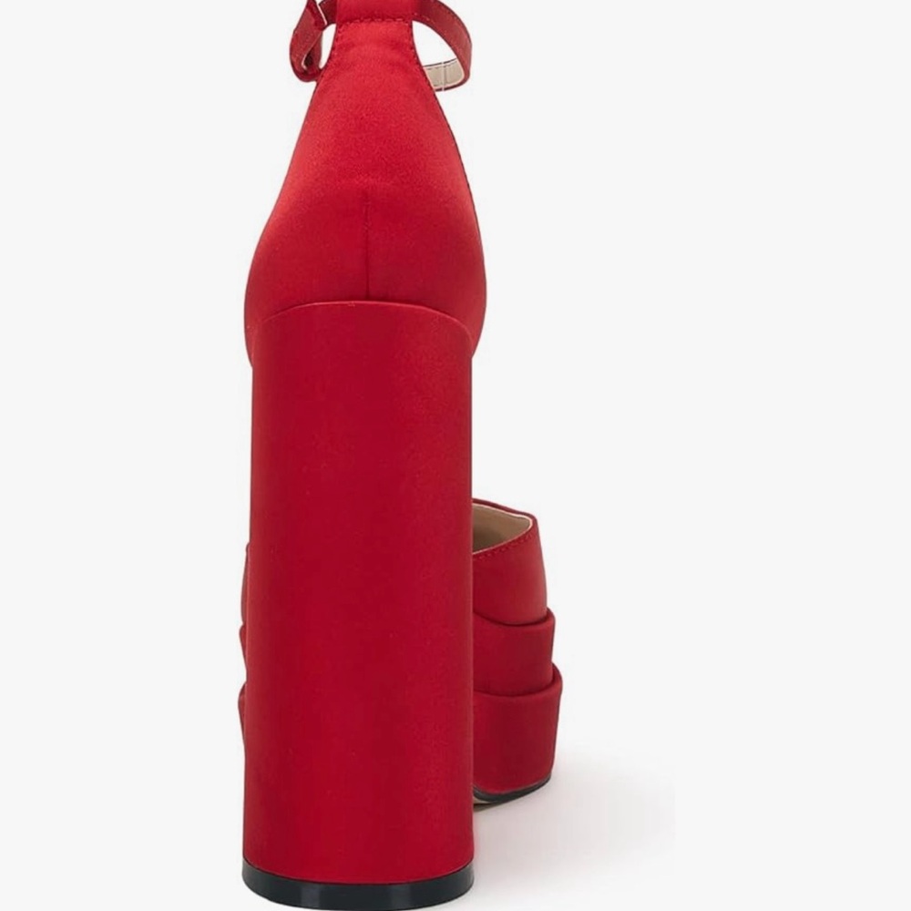 Red Platform Heels - image 4